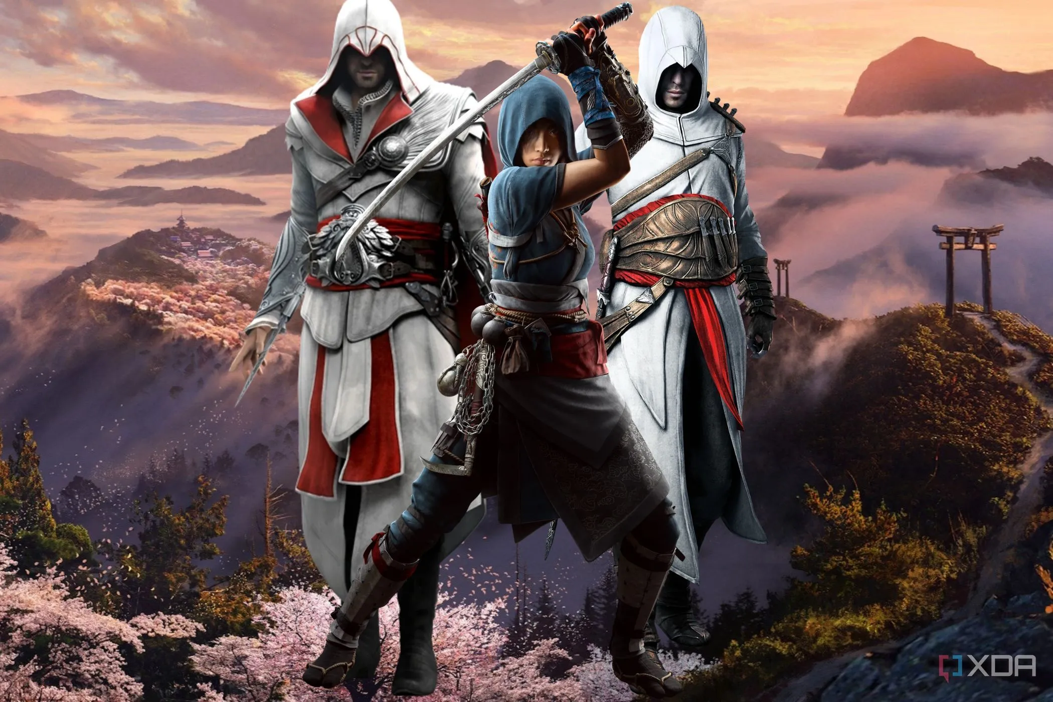 Naoe thực hiện pha ám sát trong Assassin's Creed Shadows với kỹ năng tàng hình