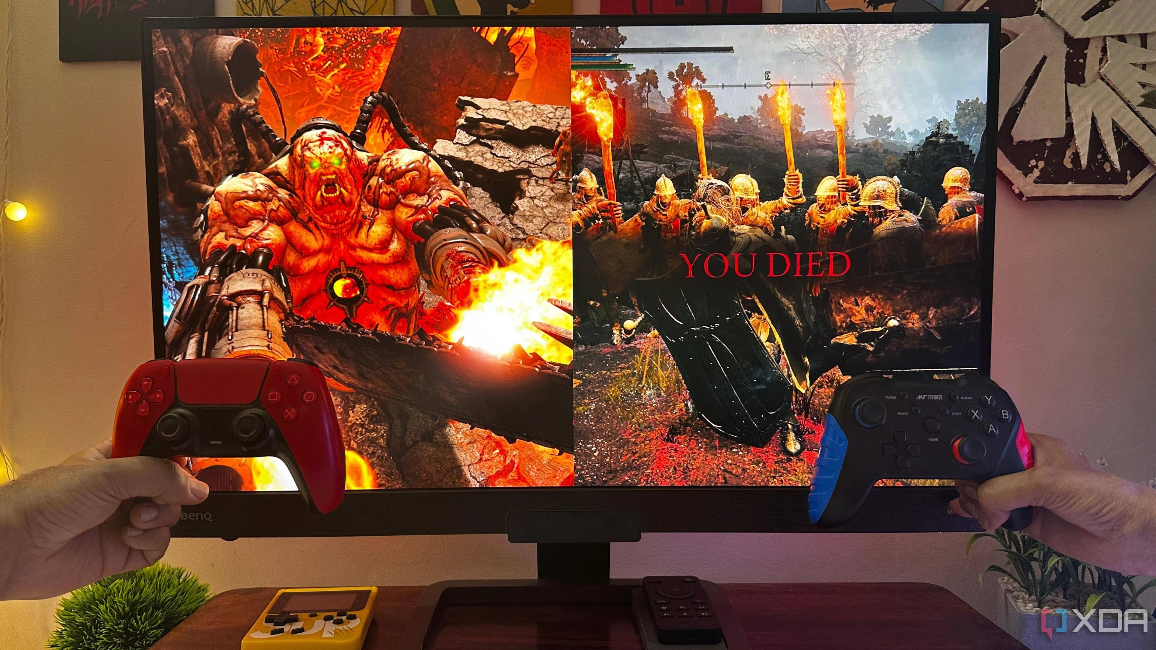 Người chơi trải nghiệm các tựa game đình đám như Doom Eternal và Elden Ring trên màn hình lớn