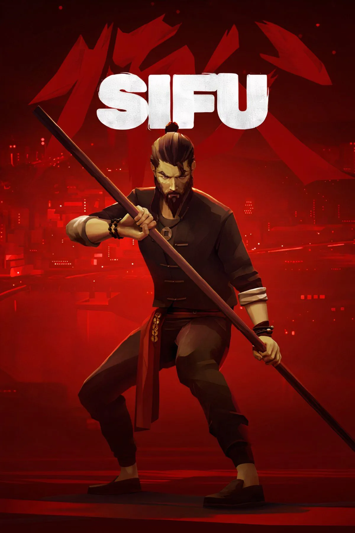 Nhân vật chính trong game Sifu đang tung cước vào một đối thủ trong một môi trường võ thuật phong cách, nổi bật sự uyển chuyển và mạnh mẽ của lối chơi.