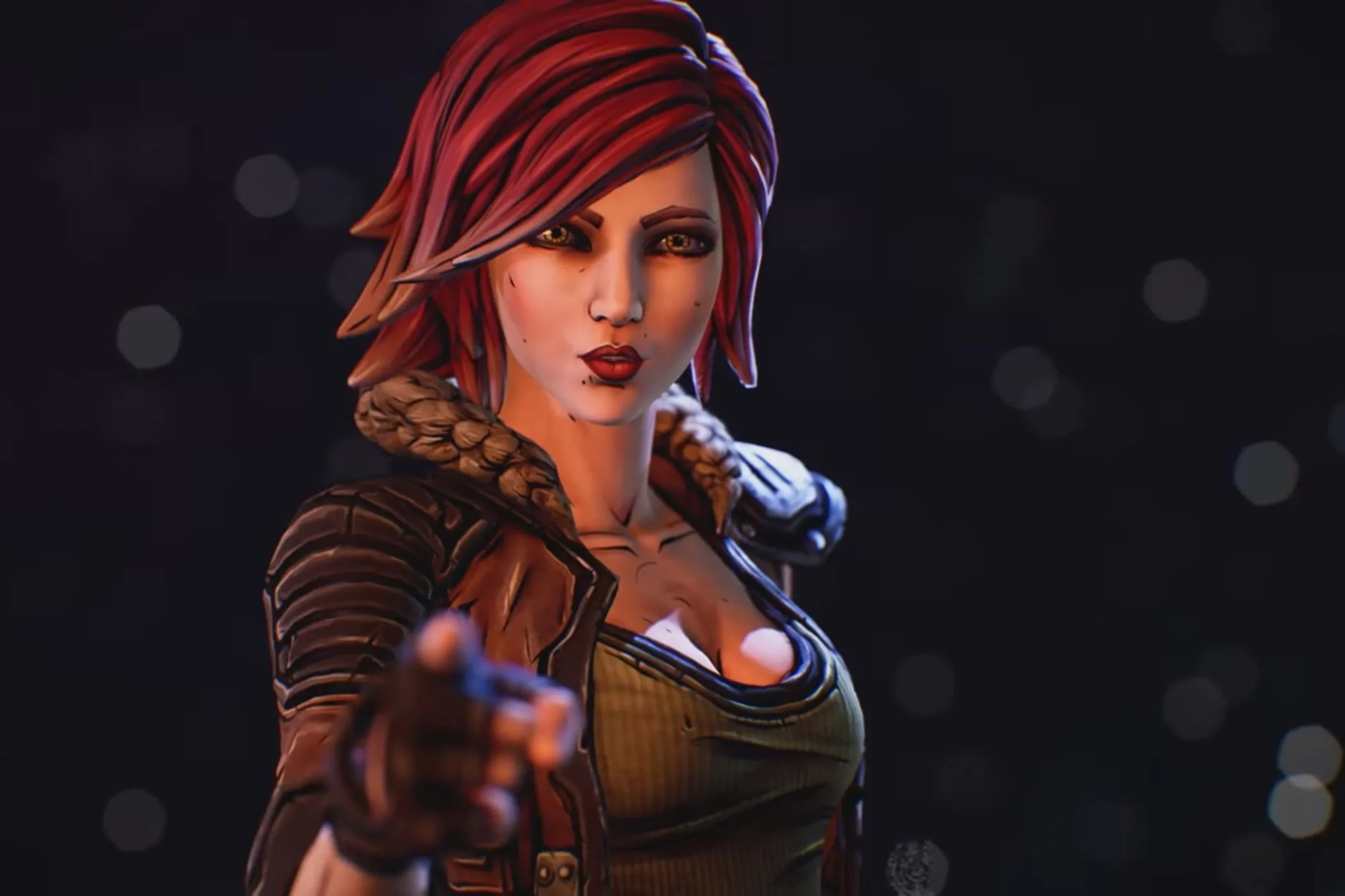 Nhân vật Lilith trong Borderlands 3 đang chỉ tay, minh họa việc game thủ mong muốn bỏ qua cutscene và hội thoại để tăng tốc độ chơi.