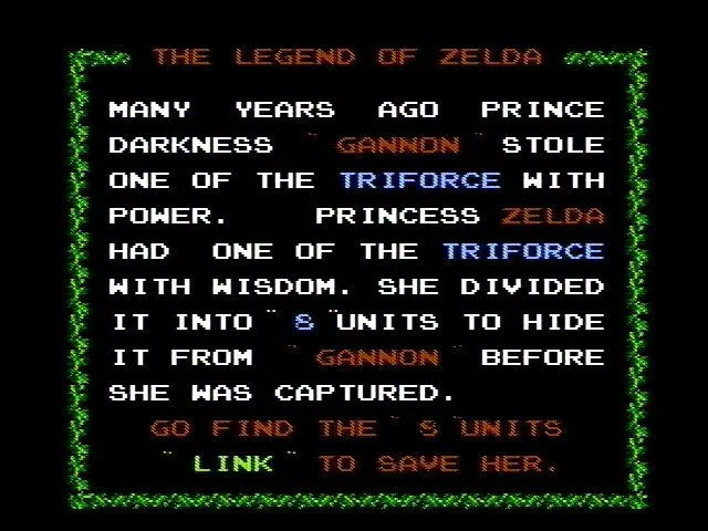 Nhân vật Link đứng giữa khung cảnh một khu rừng trong The Legend of Zelda