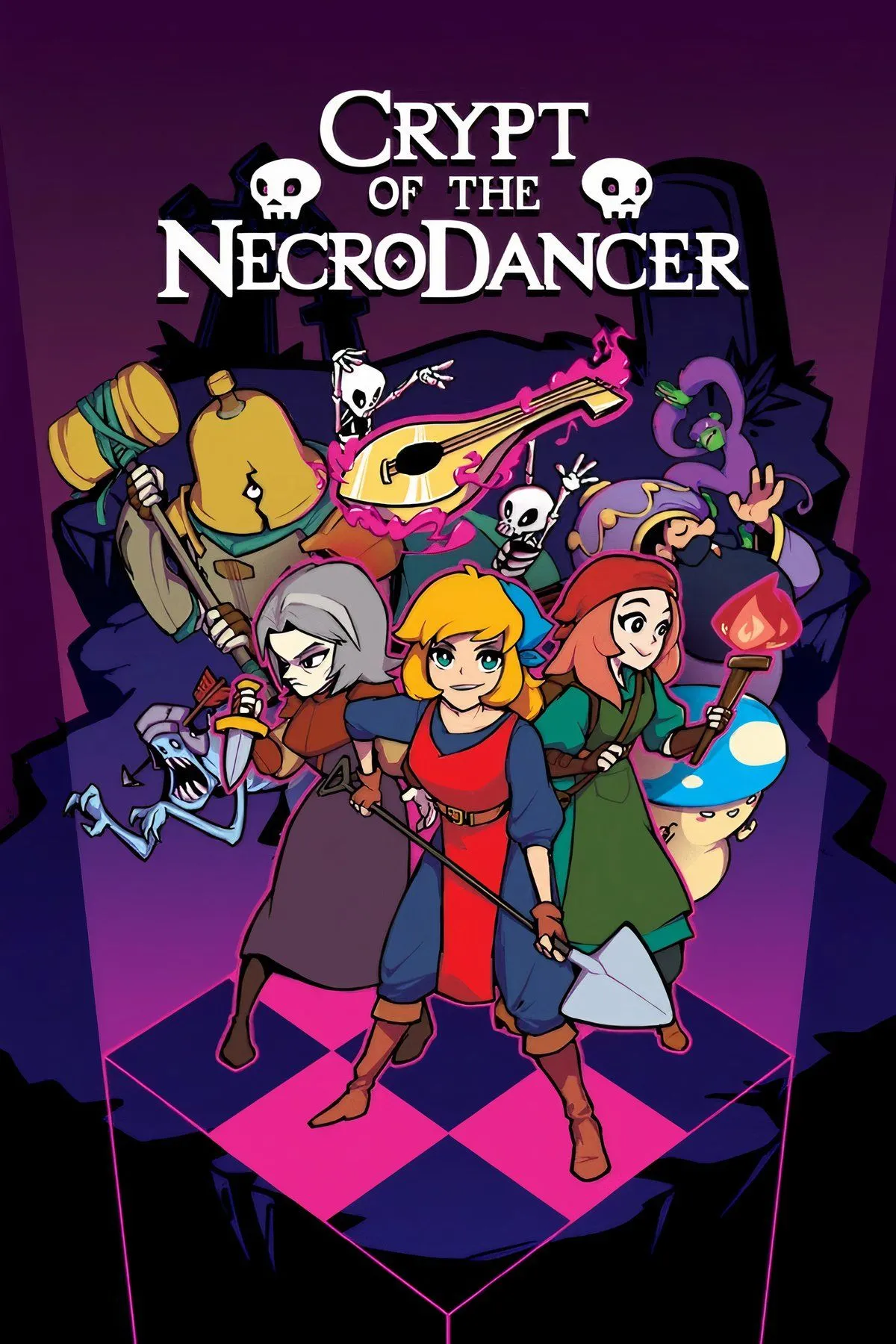 Nhân vật phiêu lưu trong hầm ngục theo nhịp điệu âm nhạc trong game Crypt of the NecroDancer