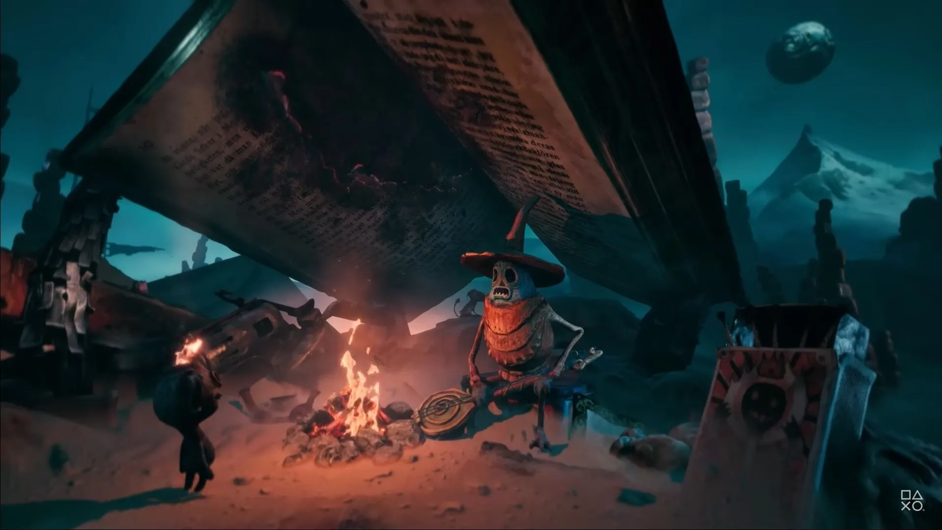 Nhân vật Potboy hình đèn lồng trong thế giới tối tăm của game kinh dị The Midnight Walk