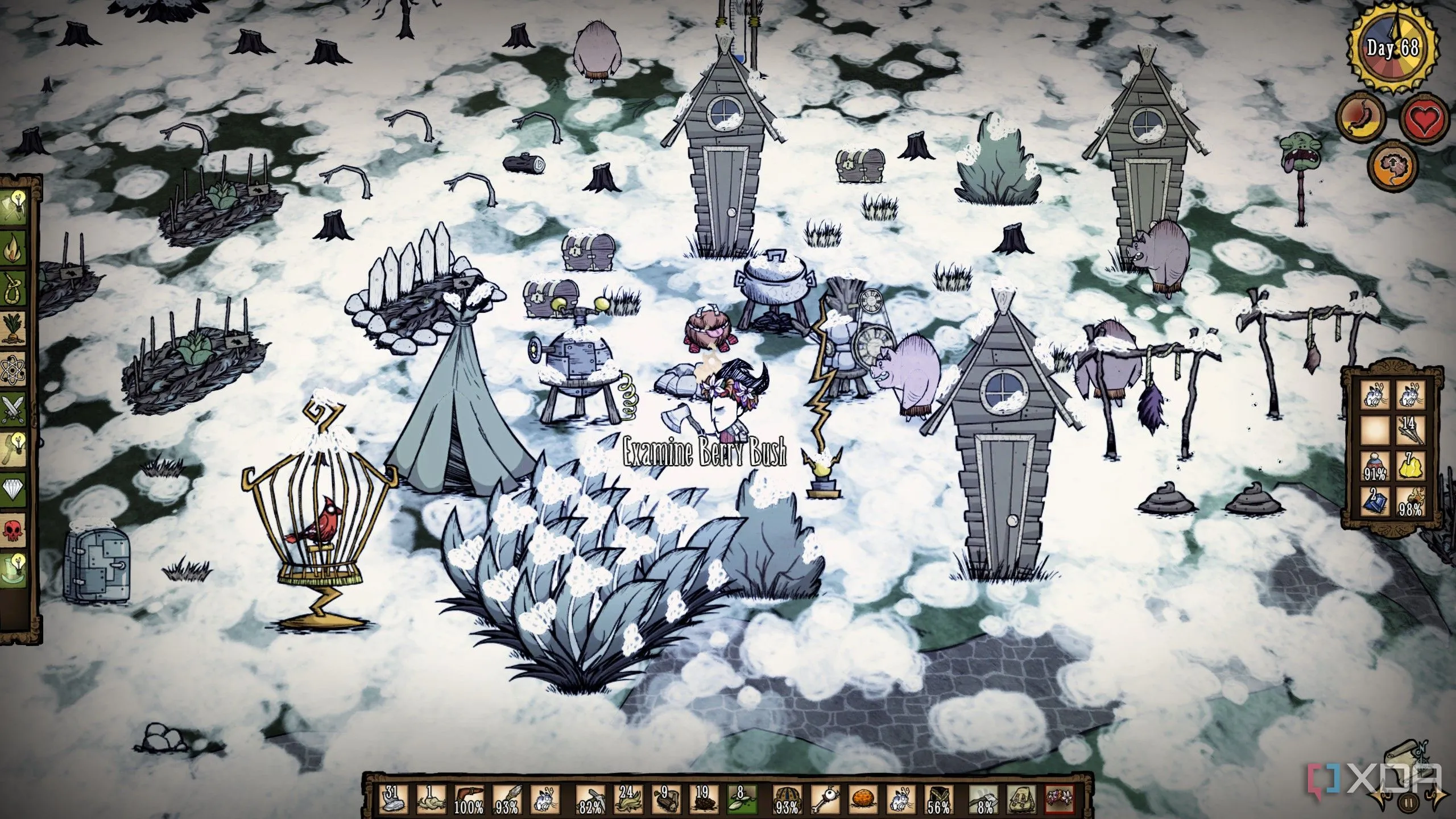Nhân vật Wilson trong Don't Starve giữa thế giới sinh tồn khắc nghiệt, minh họa phong cách đồ họa đặc trưng