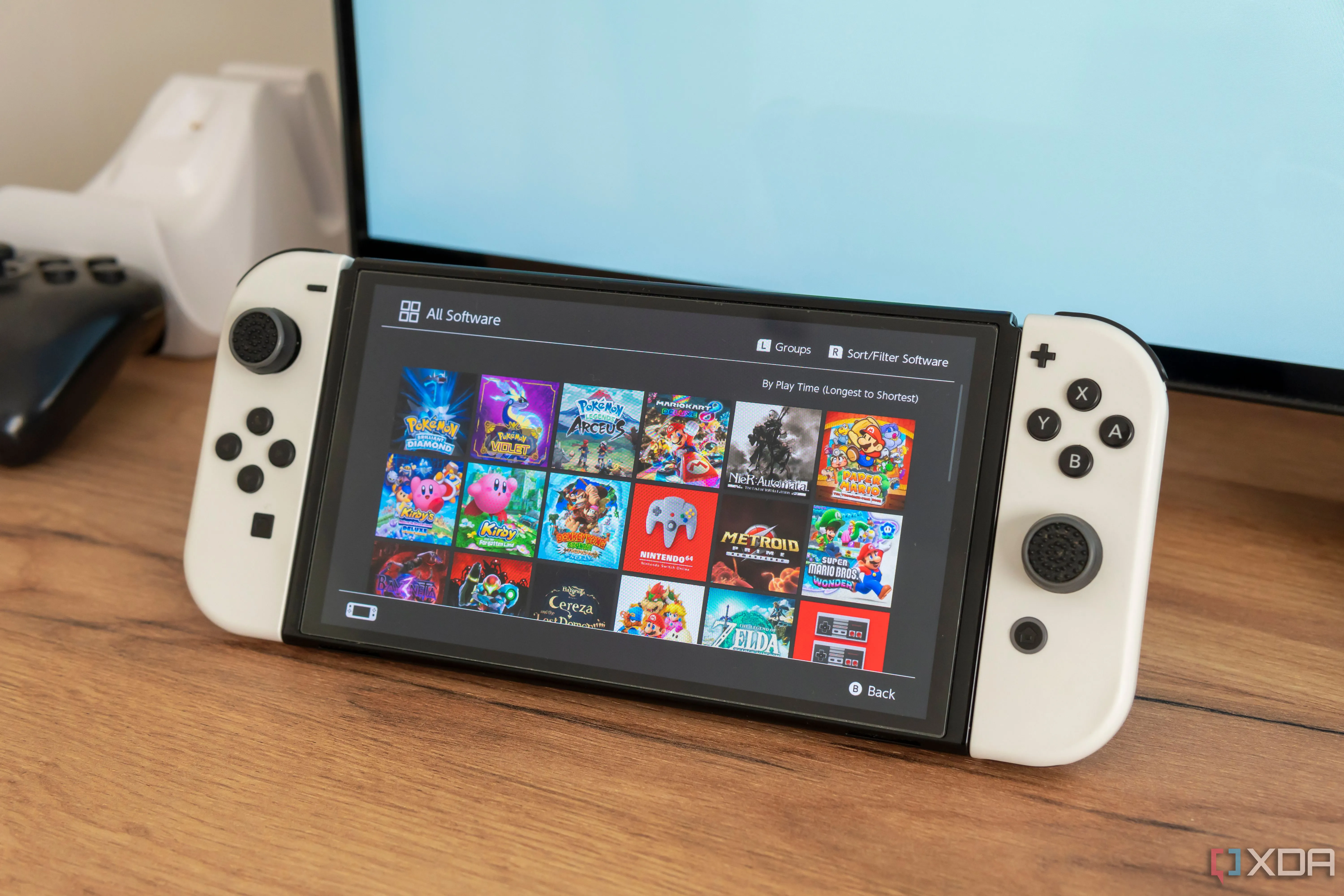 Nintendo Switch hiển thị danh sách các phần mềm đã cài đặt trên thiết bị