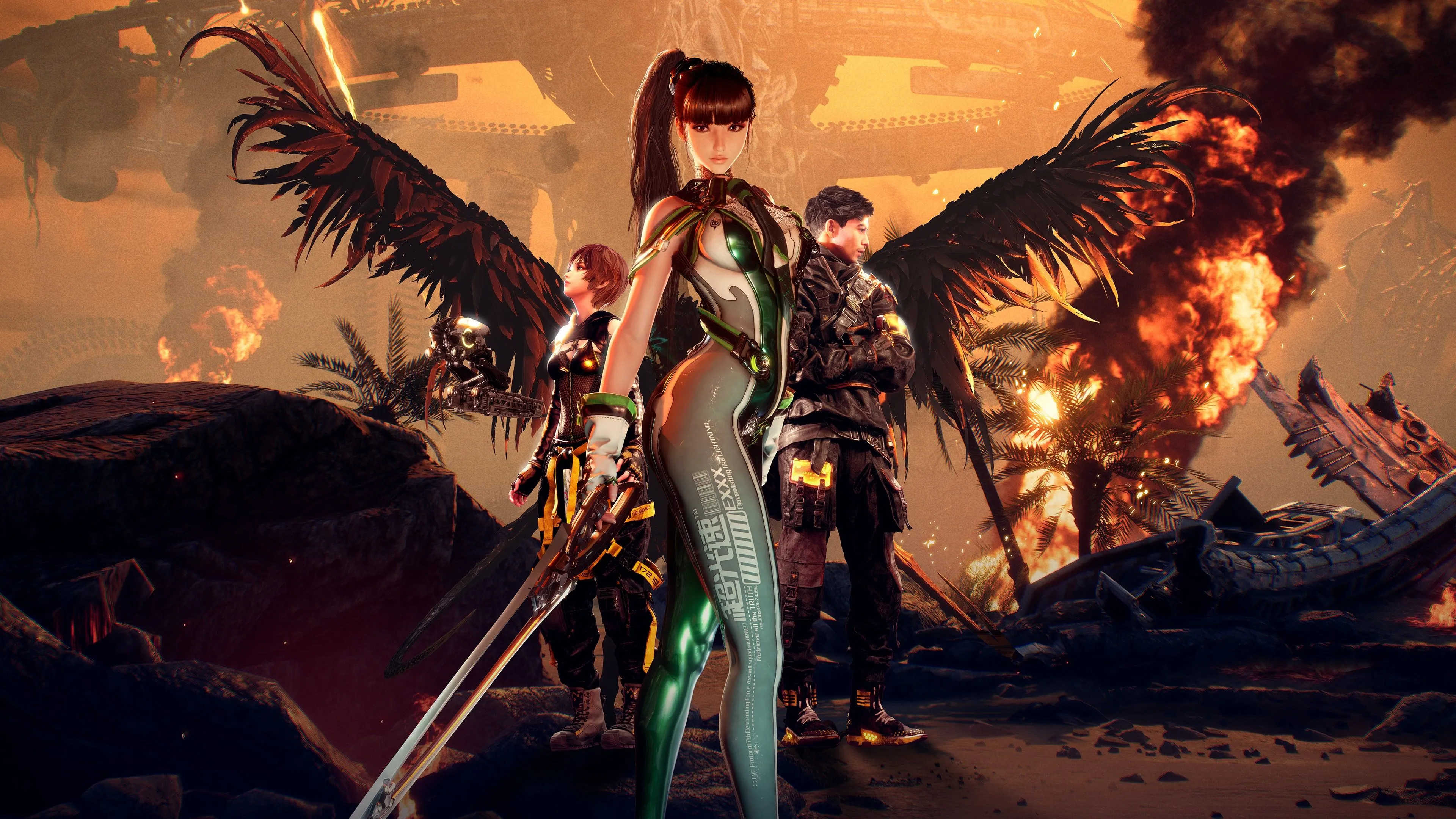Nữ anh hùng Eve trong Stellar Blade, minh họa đồ họa sắc nét của game trên PC.