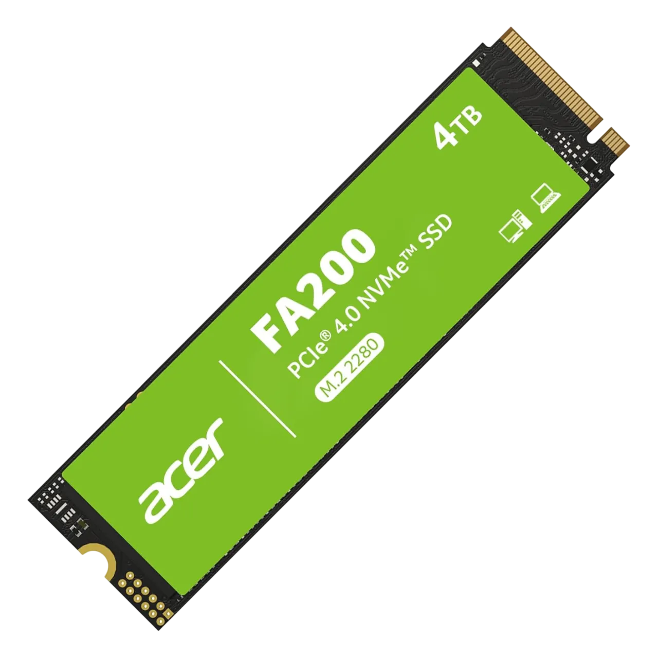 Ổ cứng SSD M.2 Acer FA200 4TB chuẩn PCIe Gen4 cho hiệu suất cao