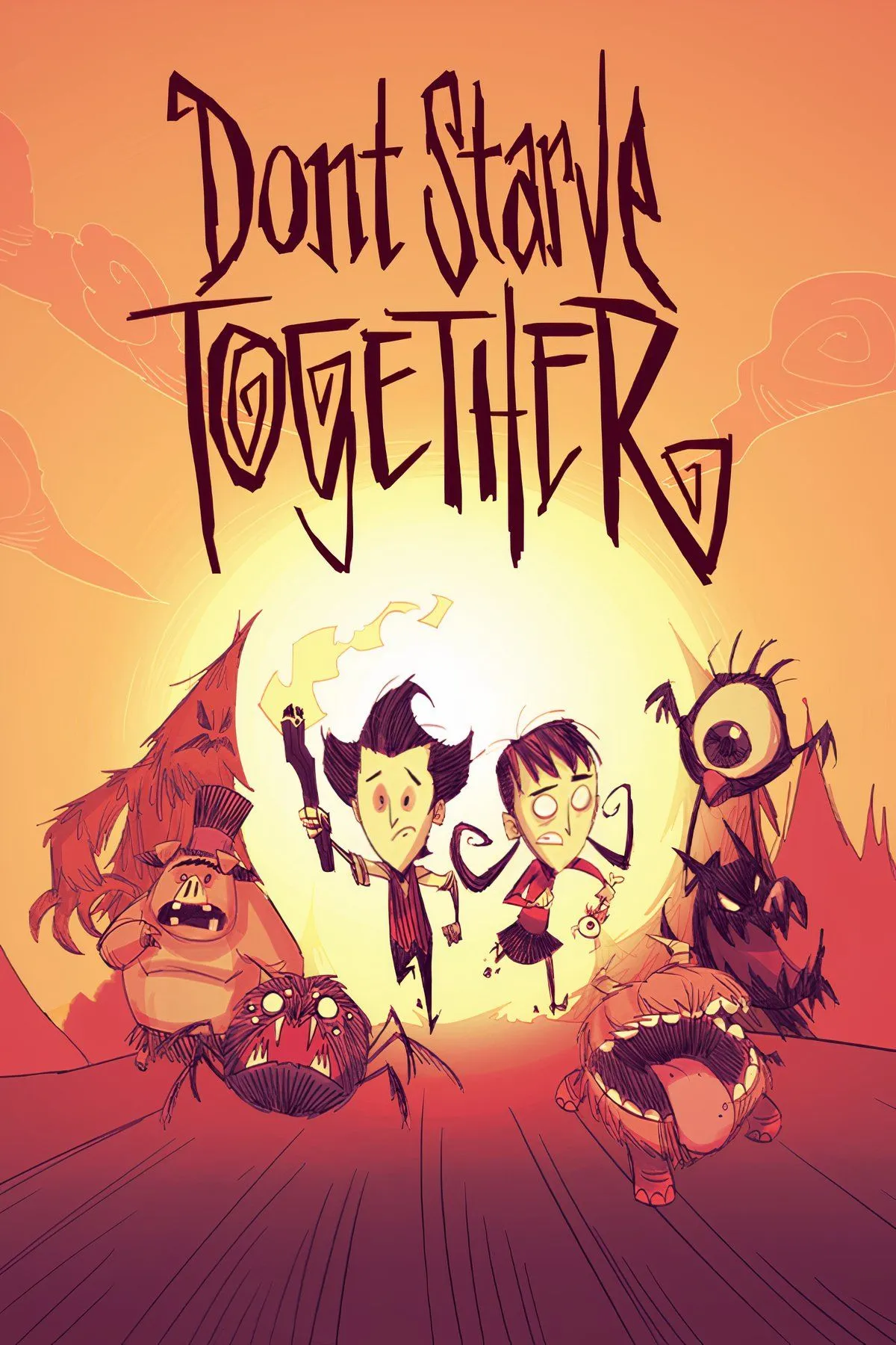 Phong cách đồ họa gothic và cảnh sinh tồn trong Don't Starve Together, game sinh tồn co-op kinh điển.