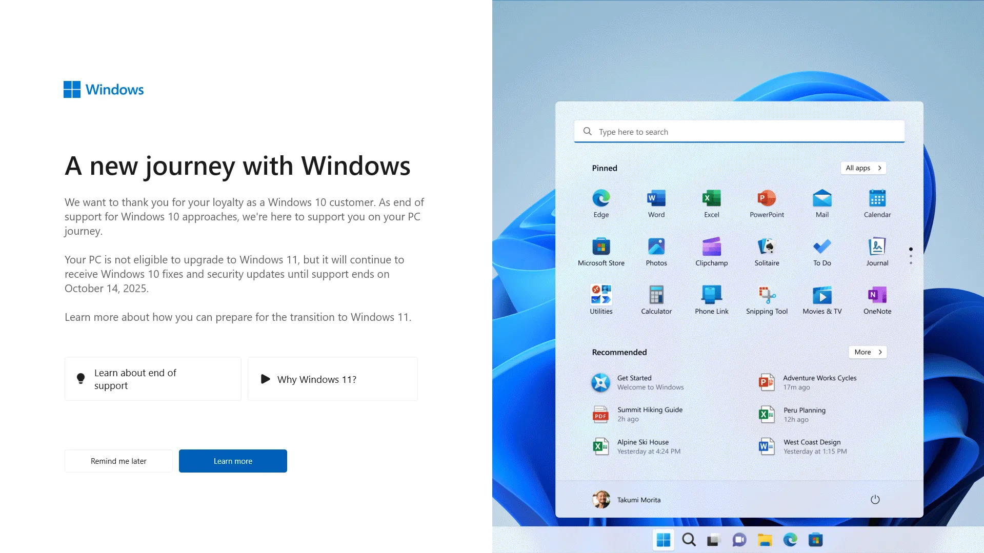 Quảng cáo nâng cấp Windows 11 toàn màn hình trên Windows 10