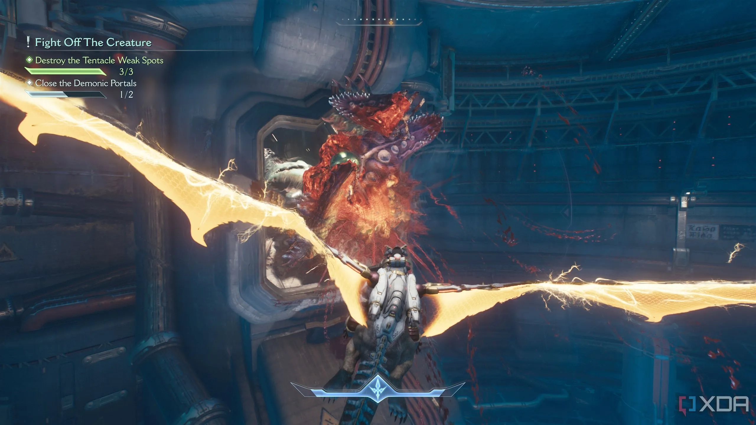 Slayer chiến đấu với điểm yếu xúc tu thứ ba và cũng là cuối cùng.