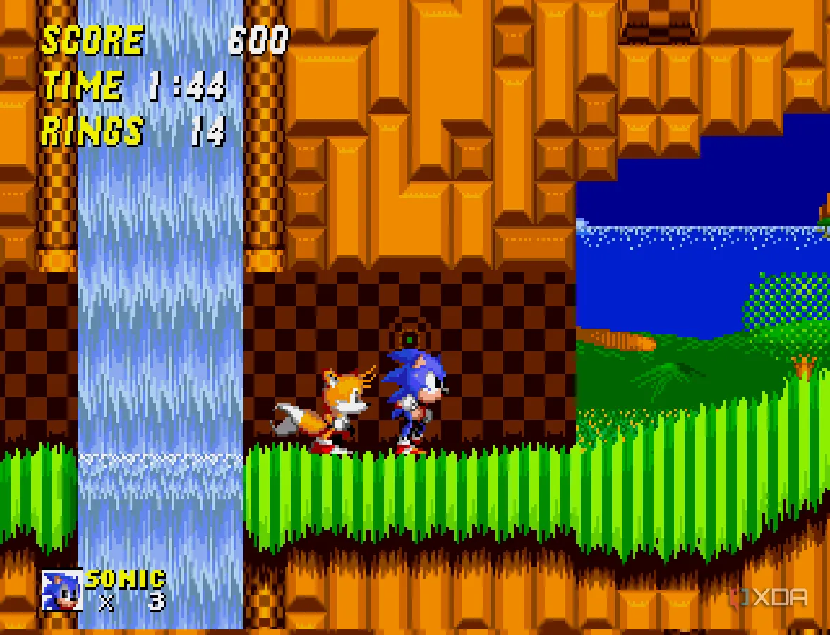 Sonic the Hedgehog trên giả lập Genesis Plus GX cho Sega Genesis