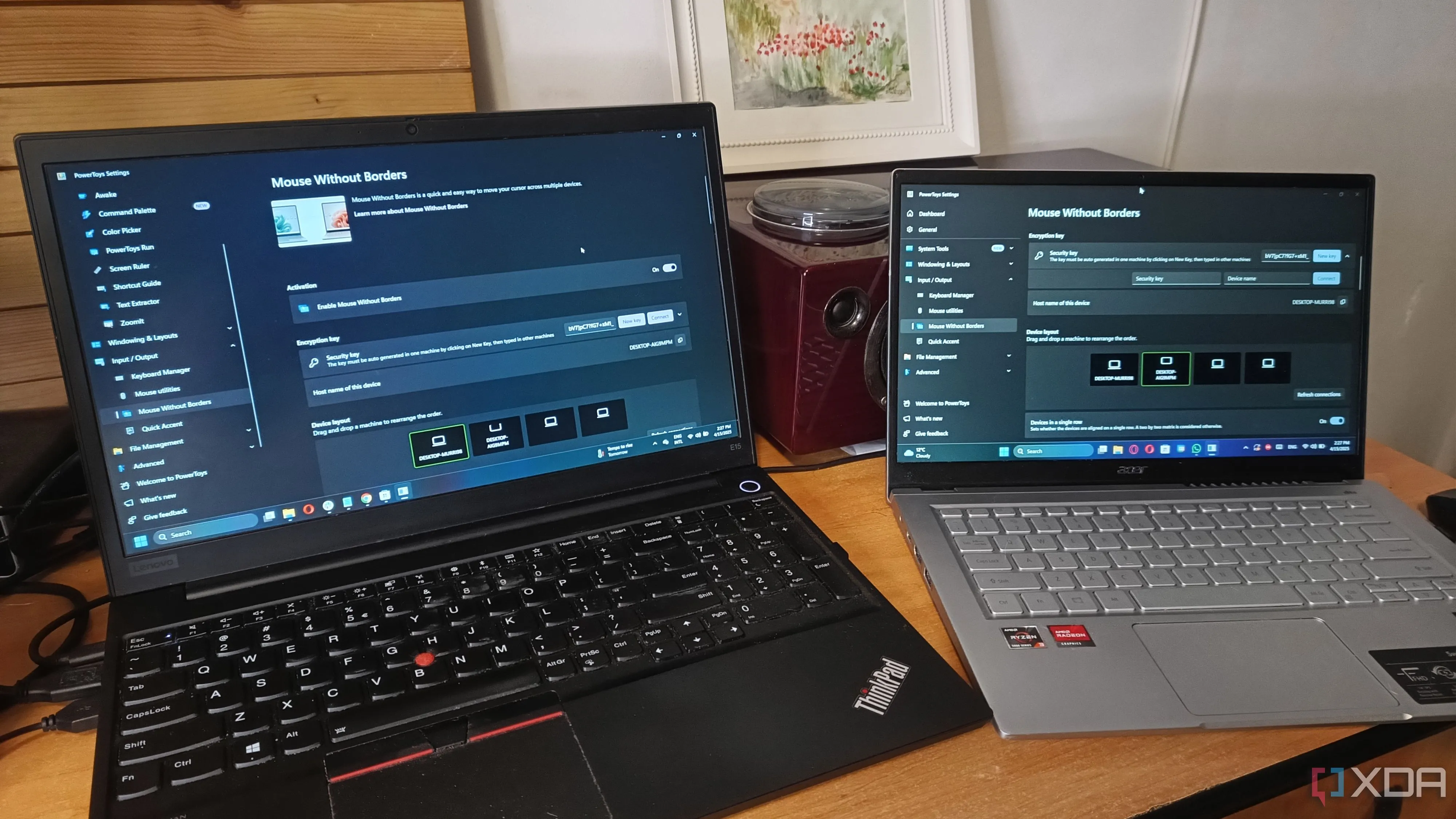 Sử dụng PowerToys để kết nối laptop: Công cụ Mouse Without Borders