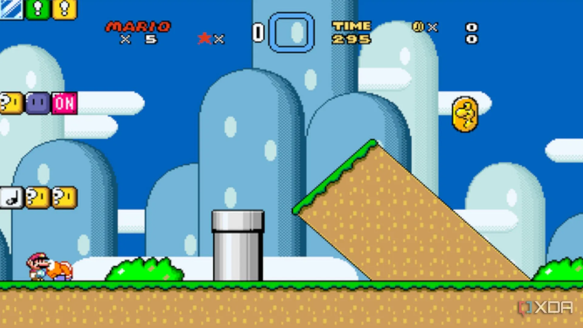 Super Mario Bros đang chạy trên giả lập BSNES cho SNES