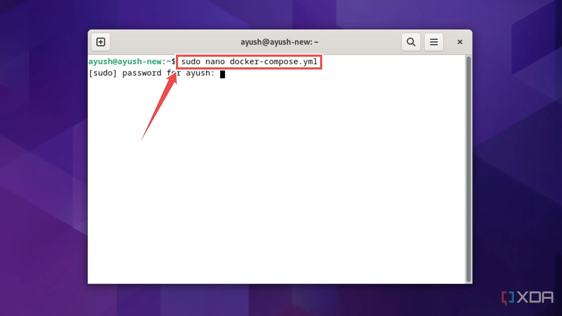 Tạo tệp docker-compose.yml cho triển khai Obsidian bằng Docker