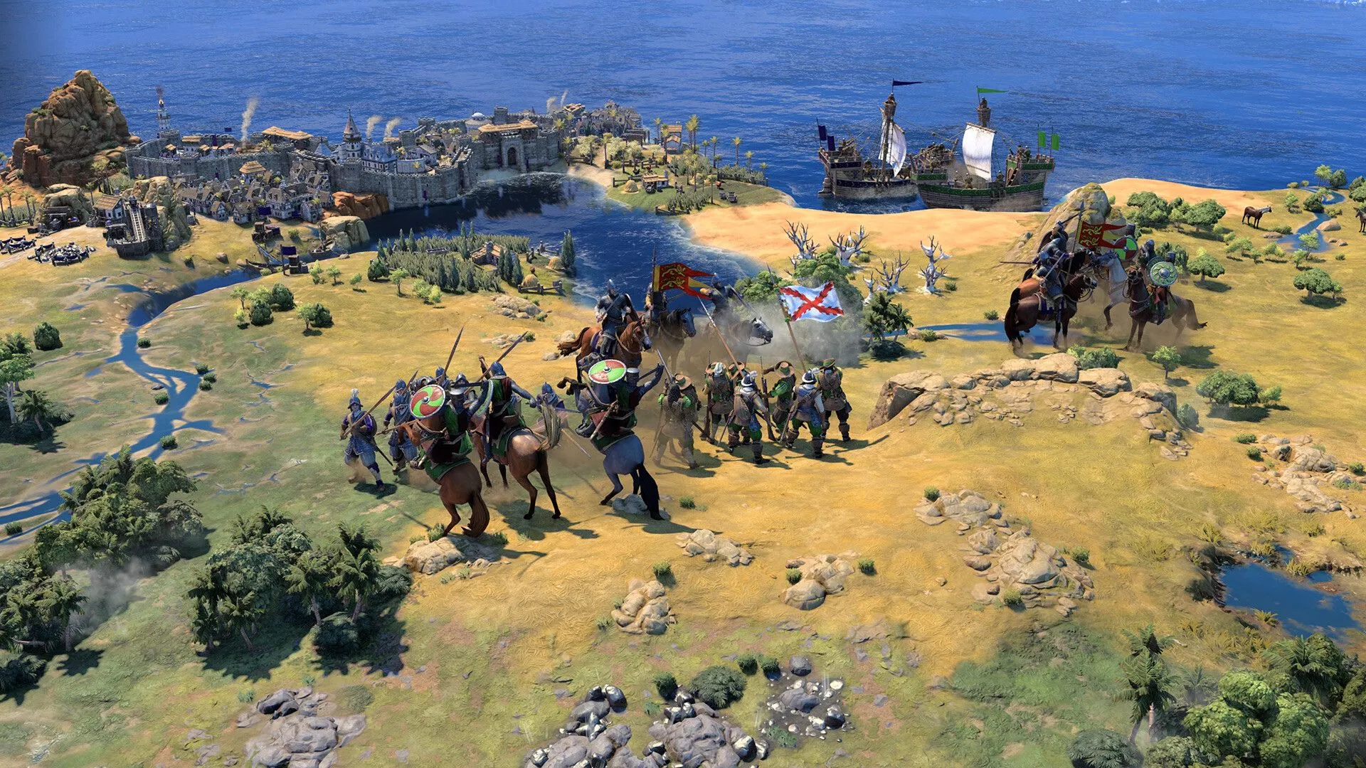 Thành phố cổ đại với các công trình kiến trúc lịch sử trong Civilization 7