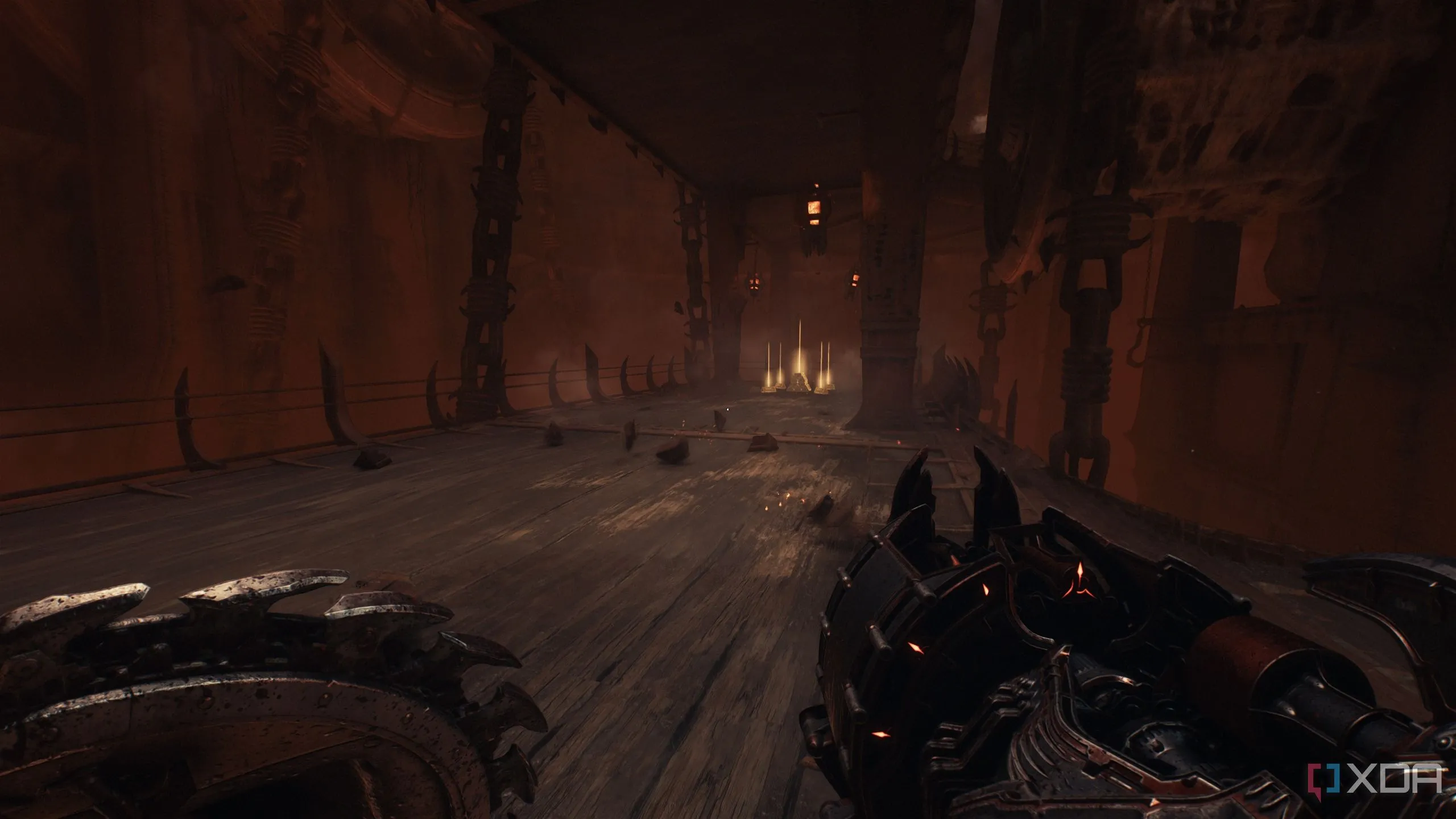 Thỏi vàng và cọc vàng được tìm thấy bên trong Hell Carrier trong Doom The Dark Ages.