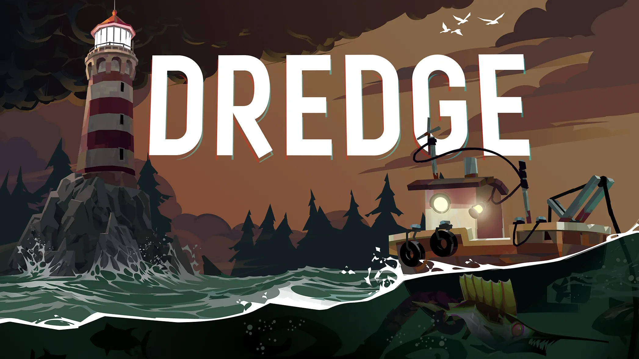 Thuyền đánh cá khám phá vùng biển Lovecraftian bí ẩn trong game Dredge