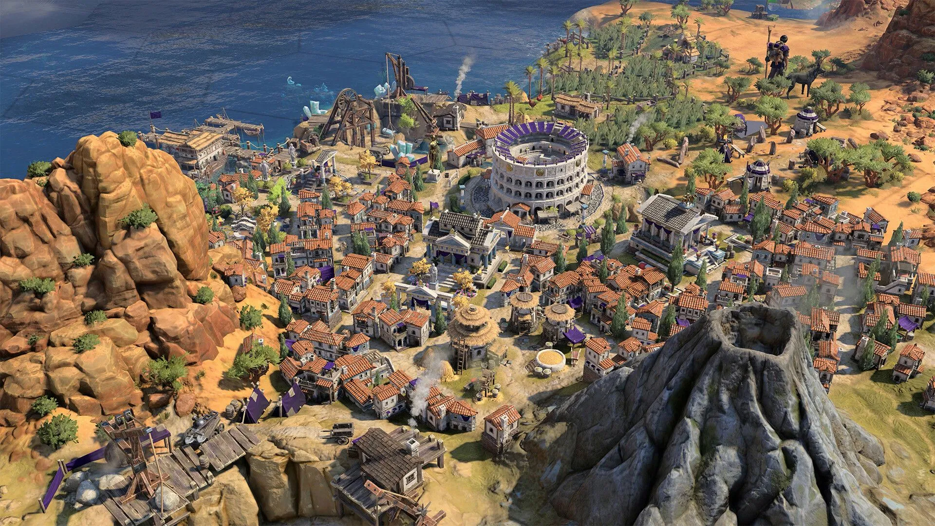 Tòa nhà Quốc hội của một nền văn minh trong Civilization 7 thể hiện sự phát triển