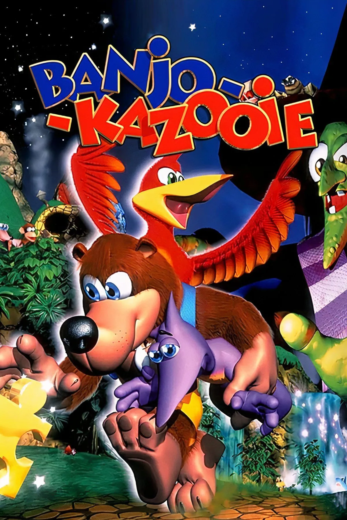 Tổng hợp hình ảnh Banjo-Kazooie, bao gồm nhân vật và cảnh chơi game
