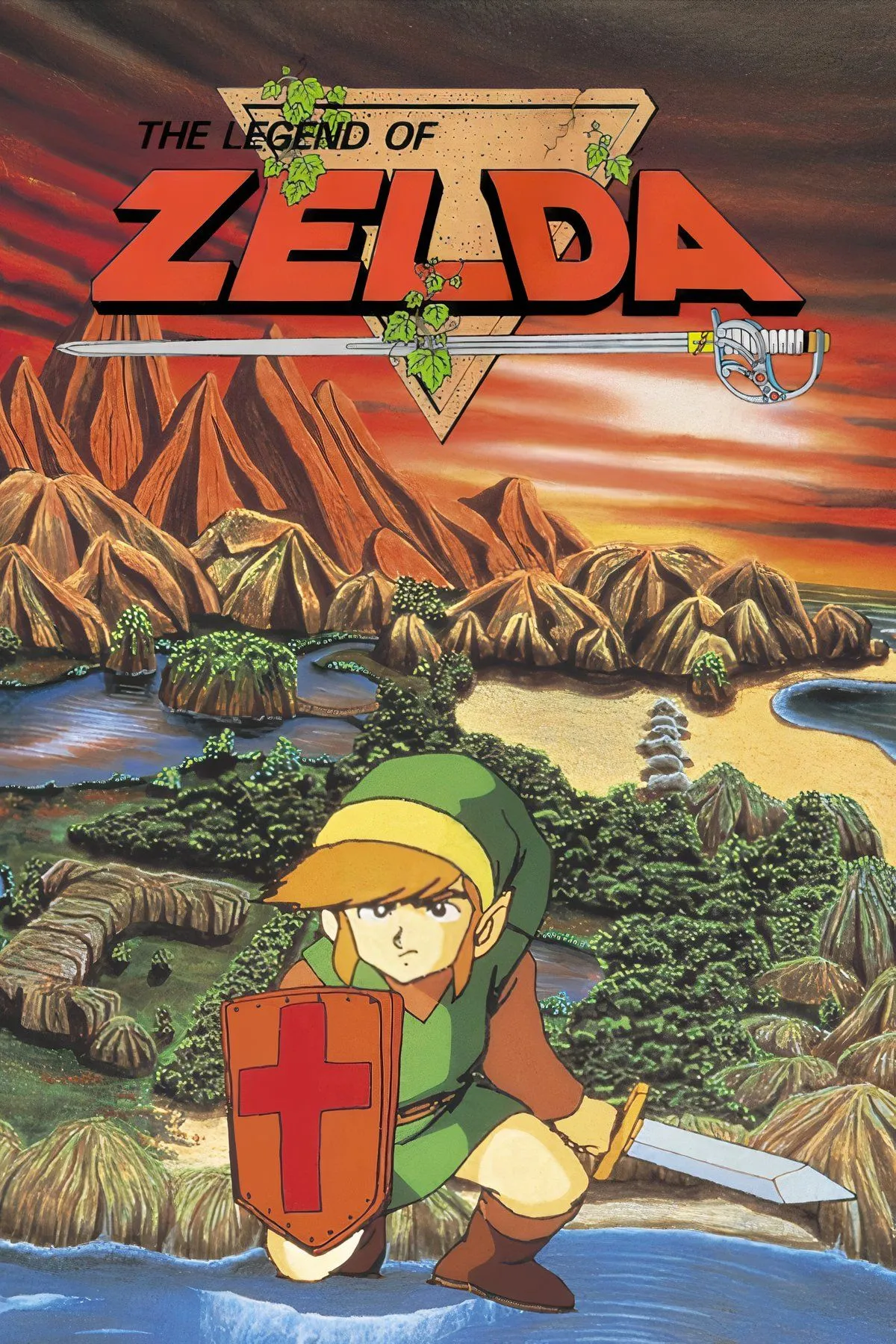 Tổng hợp hình ảnh từ game The Legend of Zelda trên NES