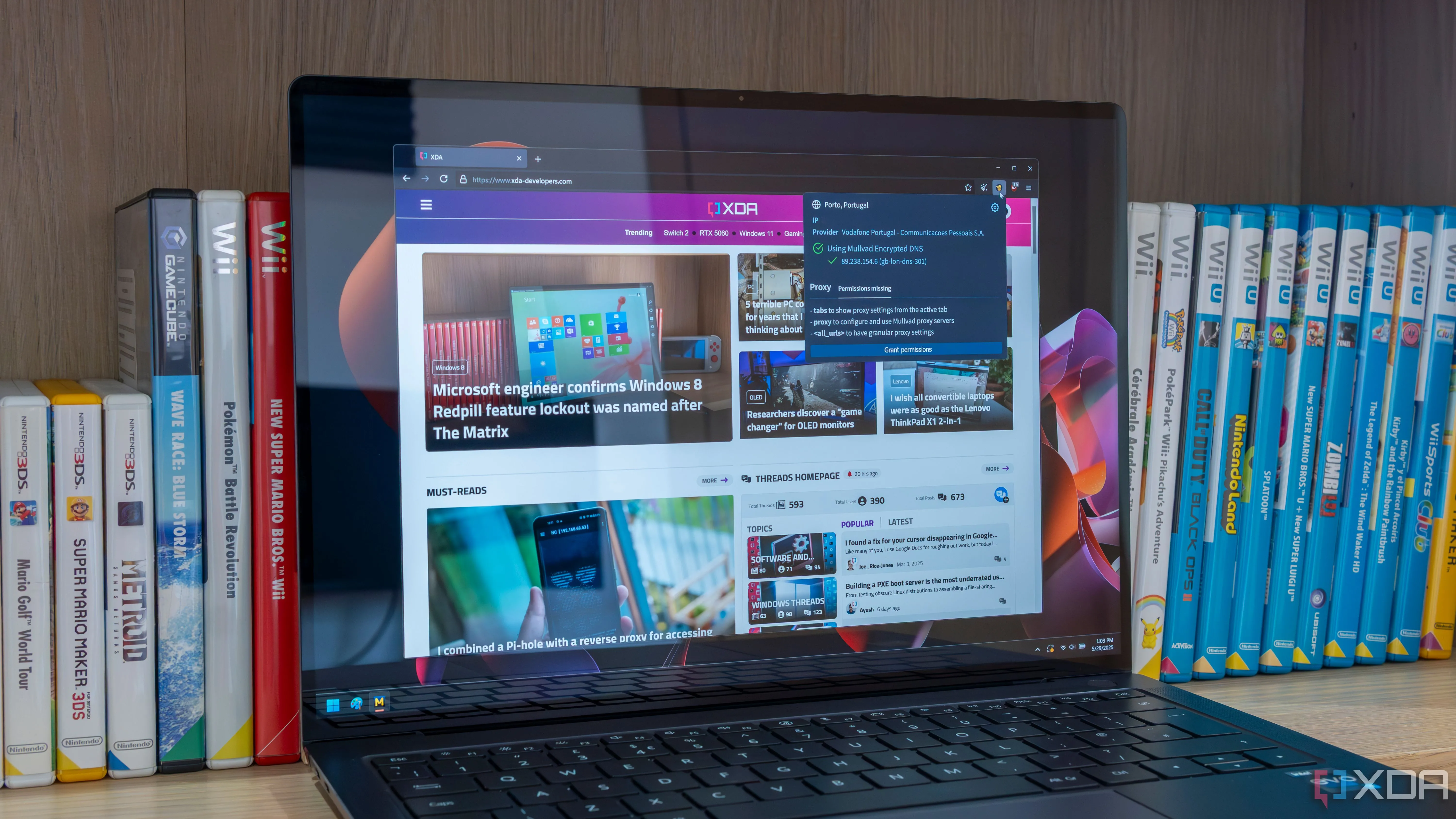 Trình duyệt dựa trên Firefox chạy trên Windows 11, nhấn mạnh sự đa dạng của các trình duyệt không Chromium