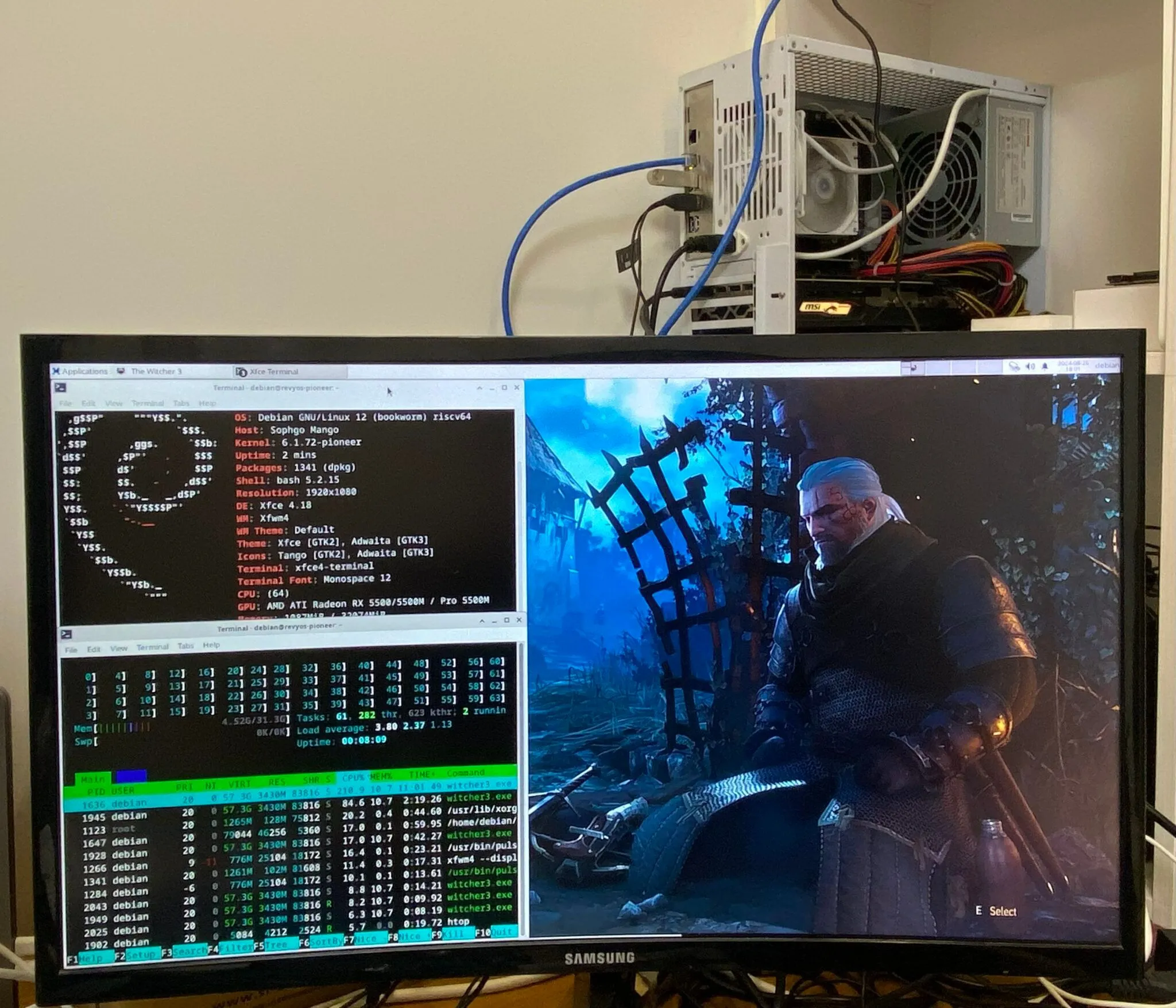 Tựa game The Witcher 3 chạy trên bộ xử lý RISC-V, minh chứng cho sự tiến bộ công nghệ trong ngành game