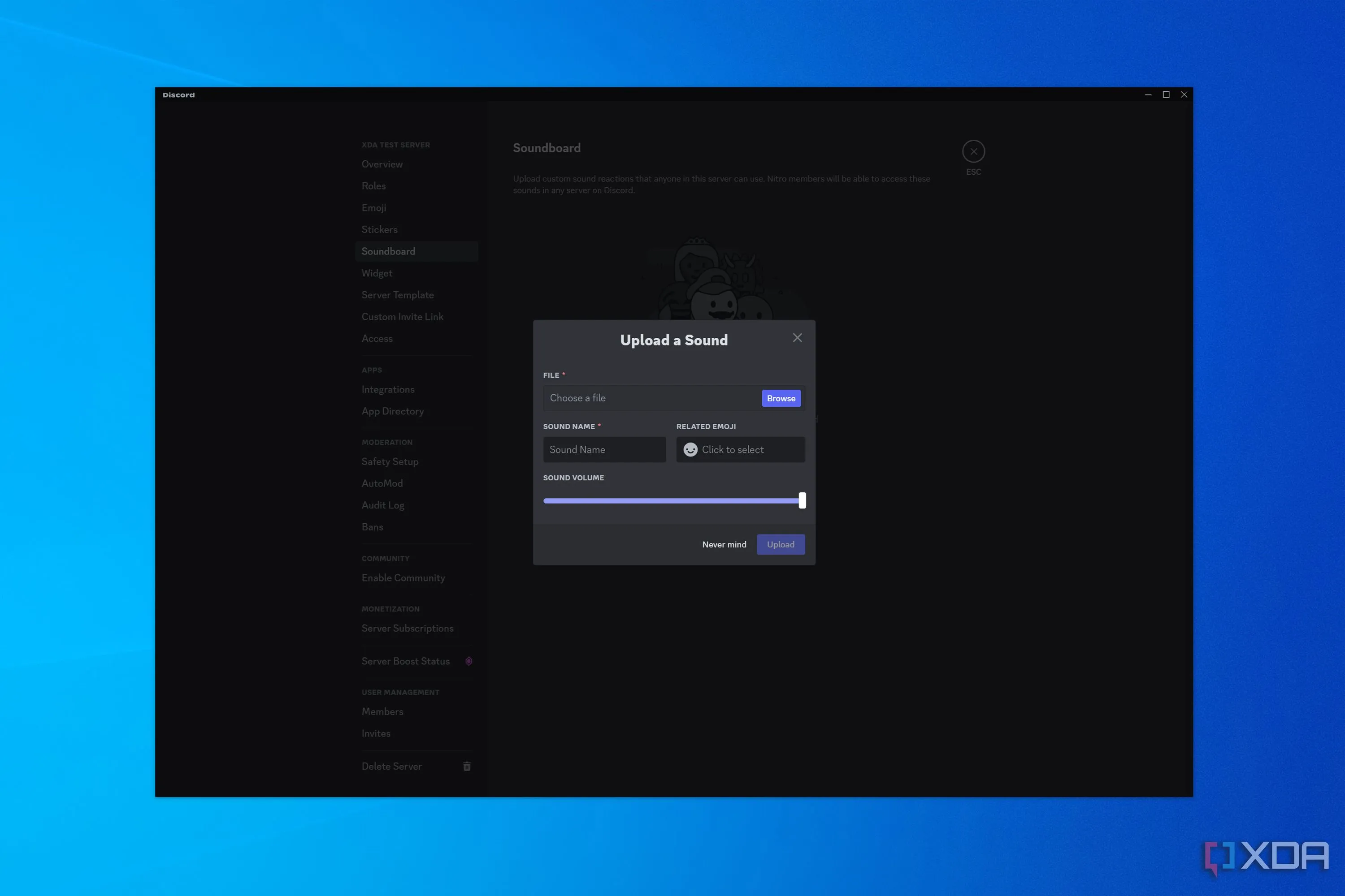 Tùy chỉnh bảng âm thanh Discord, thêm hiệu ứng âm thanh độc đáo vào server