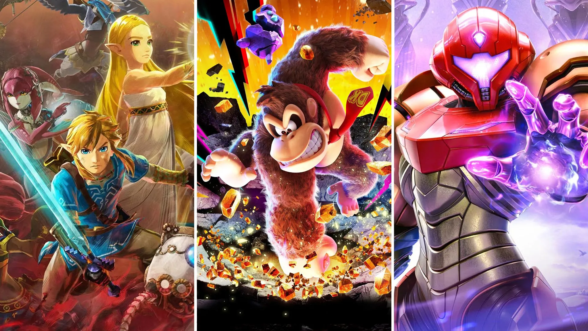 Tuyển tập game mới ra mắt trên Nintendo Switch 2 năm 2025, thể hiện đồ họa và tính năng nâng cấp.