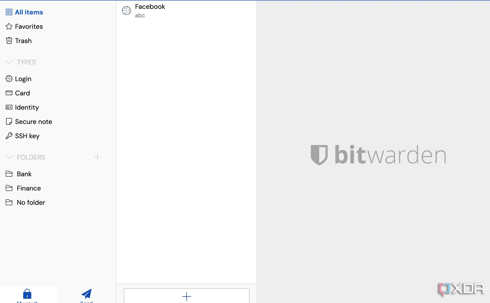Ứng dụng Bitwarden trên giao diện macOS, thể hiện tính năng quản lý mật khẩu đa nền tảng