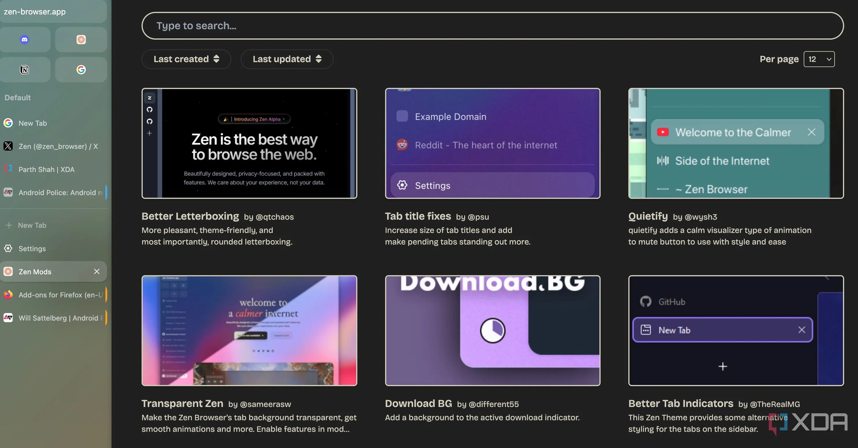 Zen Browser đang hoạt động trên máy tính, biểu thị sự ổn định và khả năng tương thích của động cơ Gecko